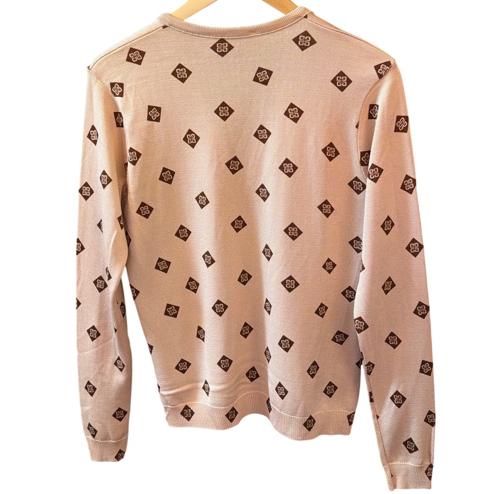 Vintage Givenchy Sport V-Neck Sweater Old Money Quiet Luxury Preppy Monogram G - Picture 5 of 5